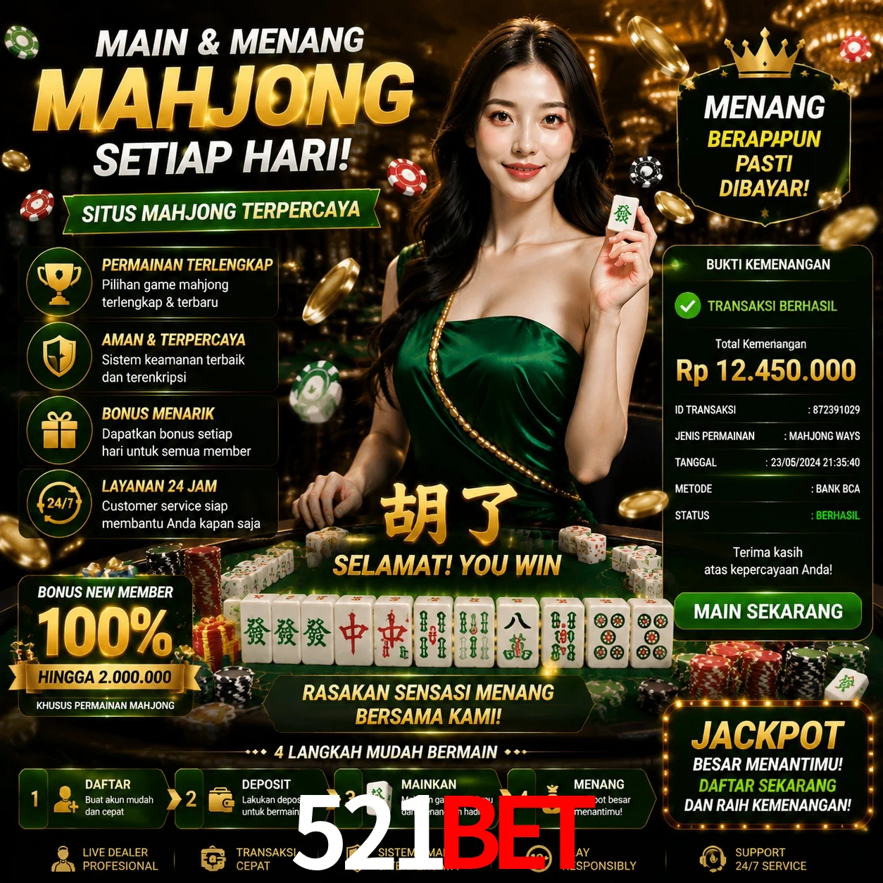 Ganhar e sacar na 521bet